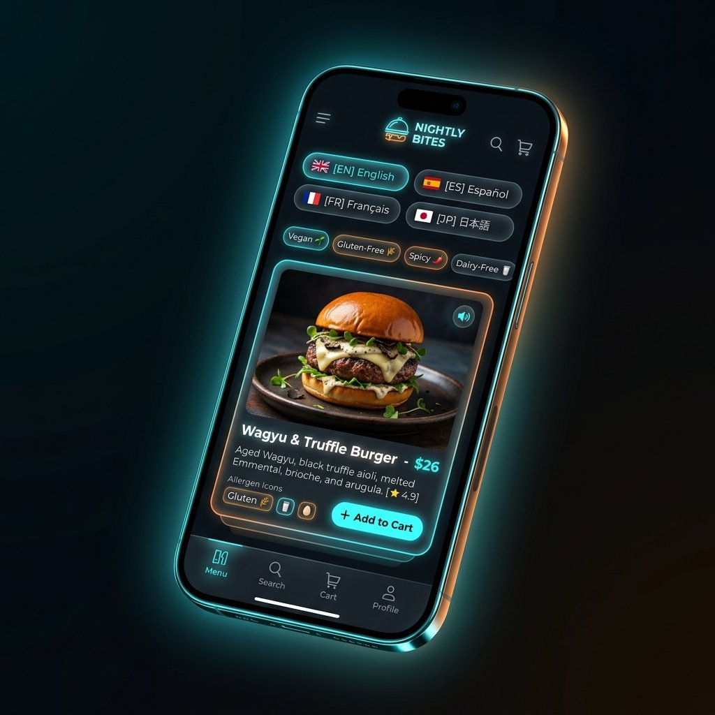 Pixber QR Menu Interface